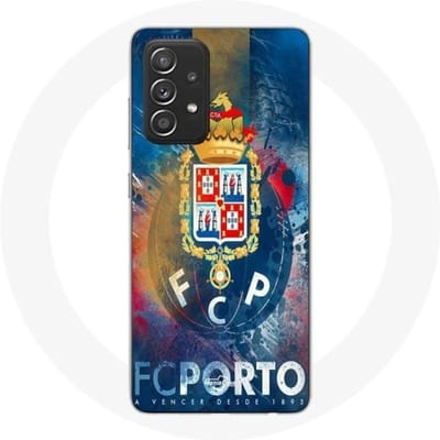 Coque - Maniacase - Samsung Galaxy A52 - Souple - Porto fond bleu - Protection décorative noir