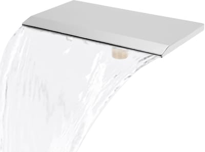 Dailygoods- Waterval Overlaatblad 19cm - Roestvrij Stalen Vijver Waterval - Zwembadfontein - Buiteninstallatie - Elegant Ontwerp - Eenvoudige Montage - Waterfeature