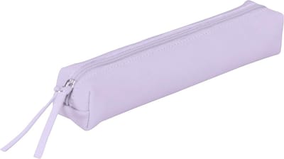 Leren etui slim 19,5 x 2,5 x 4 cm in lila
