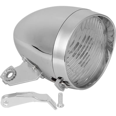3LED Vintage Fiets Voorlicht Lamp Fietskoplamp Fietsaccessoire voor Fixed Gear Zilver gray