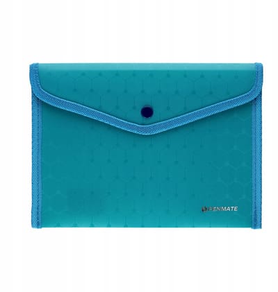 Penmate A5 Lux Kaart met Drukknoop - Sterk Blauw