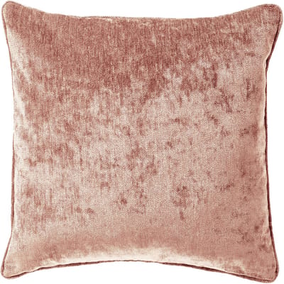 Dutch Decor LEWY - kussenhoes 45x45 cm - glansvelours - Old Rose - rose - met rits - zonder binnenkussen