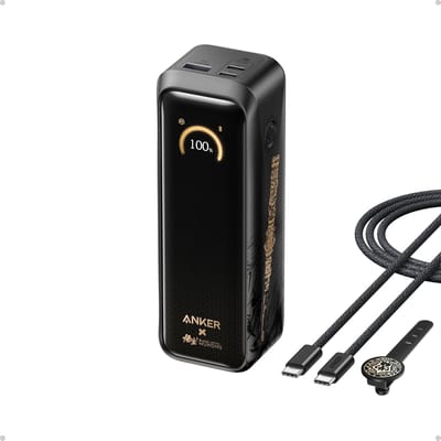 Anker Prime Power Bank Black Myth: Wukong Edition, 20,100mAh 3-Port Portable Charger with 220W, Two-Way Power, TSA-Approved, App Control