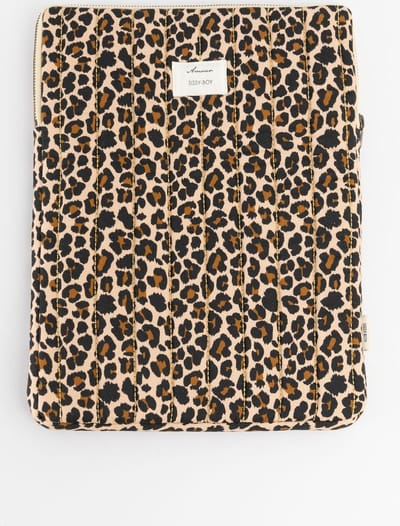 Sissy-Boy - Bruine laptophoes met leopard print