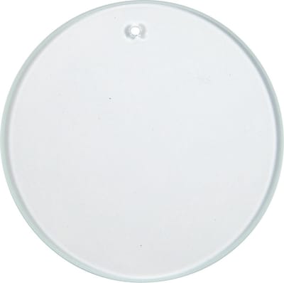 Glazen platen, Rond, d 7 cm, dikte 3 mm, 10 stuk/ 1 doos
