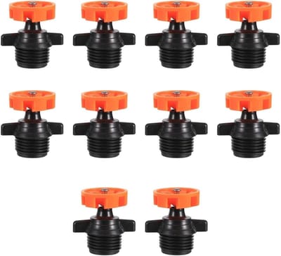 Automatische Roterende Sproeiers - Micro Sproeiers Tuin - Efficiënte Tuinirrigatie - Anticorrosief Duurzaam PP - 10 stuks - Oranje