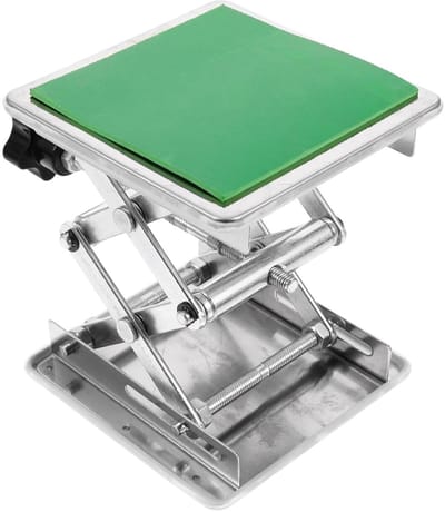 Laboratorium Hefplatform - Tafel Lift Stand - Experimenten Ondersteunen - Verstelbare Hoogte - 100 x 100 mm - Zilver