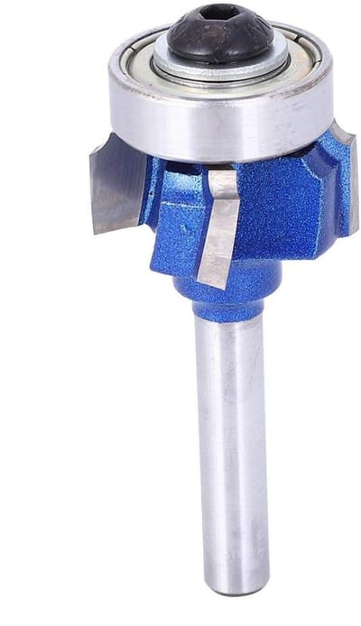Dailygoody - Randsnijder - Afrondfrees - Ideaal voor houtbewerking - 8 mm schacht - Hoekfrees - Voor elektrische trimmer - 4 tanden