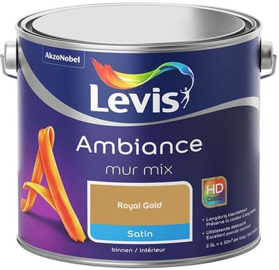 Levis - Ambiance Mur Satin Mix - Royal Gold - Mengverf - 2,5 L