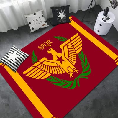 Romeinse SPQR Bedrukte Vloermat Rechthoekig Antislip Huis Zacht Badmat Voordeur Binnen Buiten Mat Moderne Woondecoratie 40x60cm