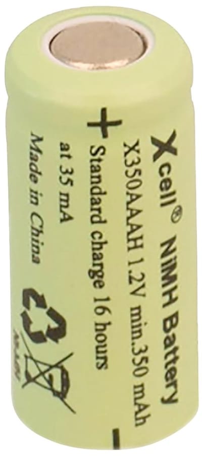 Oplaadbare Batterij - 1/2 AAA NiMH - Apparaten Voeden - 350mAh Capaciteit - 1.2V
