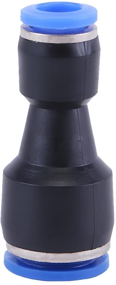 Dailygoods - Pneumatische aansluitingen, 8 mm tot 6 mm pneumatische fittingen voor het insteken, recht, dubbele verloopstukken, waterslang-snelkoppeling voor luchtwaterslang