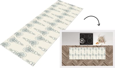 Keukenloper - Loper keuken - Cirkel - Patronen - Abstract - 150x50 cm - Keukenloper vinyl