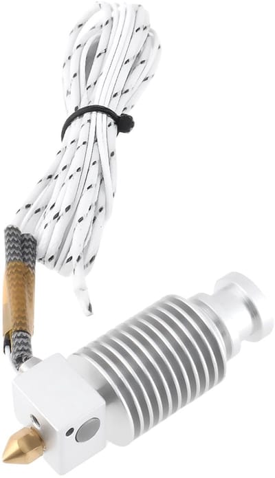 Cosensi- Hotend 0,4 mm - 3D-printer Componenten - Compatibel met KP3S/KP5L/E3D V5/V6 - Verwarmingsstaaf - Temperatuurthermistor - Betrouwbare prestaties - Extruder