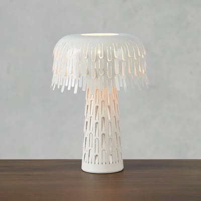 Markslöjd Tafellamp Verbera, wit, hoogte 38 cm, metaal