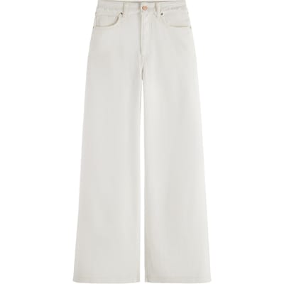 Scotch & Soda The Wave Wide Leg Jeans Faded White Taglia: W32L32 | Jeans Outlet | Donna | Bianco