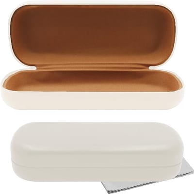 Famanu – Hardcase brillenkoker Softtouch – Inclusief microvezeldoek – Beige