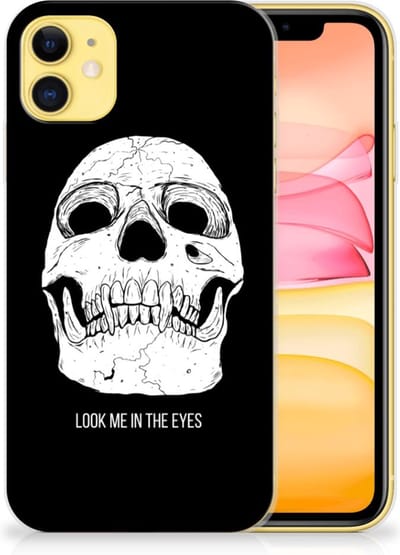 Silicone Back Case Apple iPhone 11 Skull Eyes