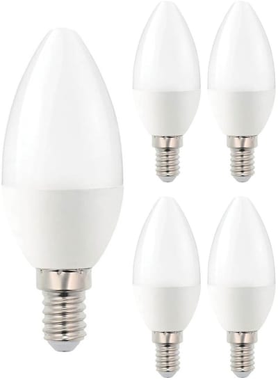VITO LED Kaarslamp C37 E14 - 6.5W (vervangt 50W) - 520lm - 4000K - 170-260V - Ø37mm - Energiezuinig - 5 stuks