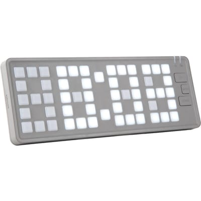Karlsson Wekker Keyboard - Grijs - 23x1.5x8.3cm - Scandinavisch - Wekker voor slaapkamer - Wekkers