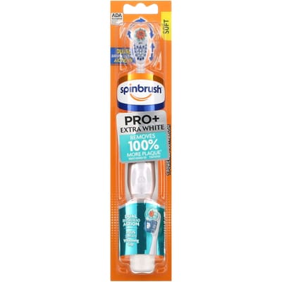 Pro+ Extra Wit, Elektrische Tandenborstel, Zacht, 1 Tandenborstel orange