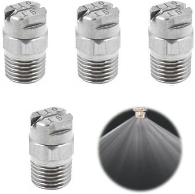 Dailygoods- Hogedrukreiniger - Hoogwaardig Roestvrij Staal - Sproeikop - Oppervlaktereiniger - 110 Graden - 2,4 mm Opening - Corrosiebestendig - Sproeimondstuk