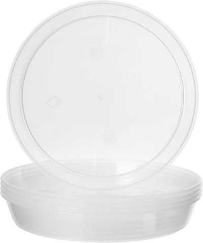 Garronda Ronde Bloempot Onderzetter – 5 stuks – Transparant - ⌀ 22cm H=2,6cm - GD-NIC-PotBase108