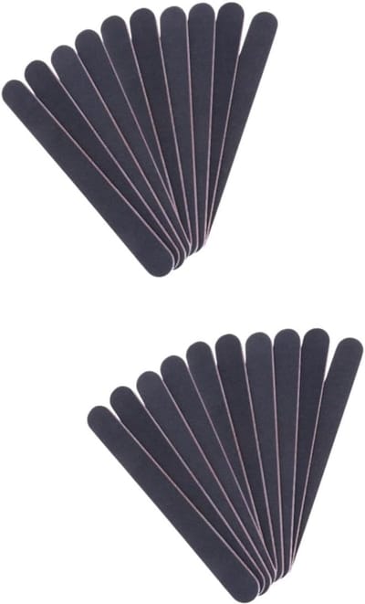 Manicure Tools - Nagelvijlen Set - Nagels Vormgeven - Dubbelzijdig - 40 Stuks - Zwart