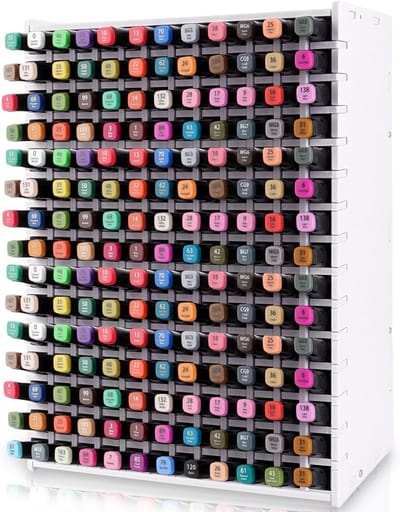 Alcohol Markers - Pennenhouder - PVC - Voor 180 Markers - Ruimtebesparend - Voor Thuis, Kantoor en School