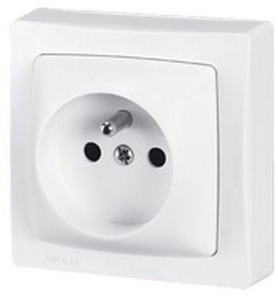 Legrand enkel stopcontact 2-polig + aarding.
