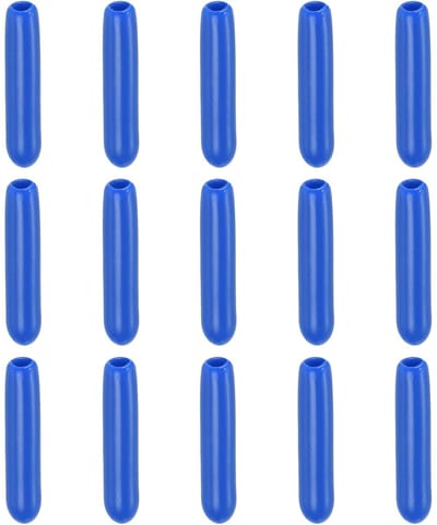 Dailygoods- Eindkappen 100 Pack - Rubber Eindkappen - Schroefdraad Protector - Bescherming tegen Roest - 2mm Binnenste Diameter - Blauw - Rubberen Doppen
