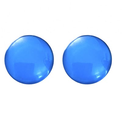 Clip oorbellen-Blauw-2.5 cm- geen gaatje- Charme Bijoux