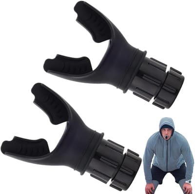 Unyqoos® Tweestuks ademtrainer voor verbetering van longcapaciteit en ademhalingsspieren