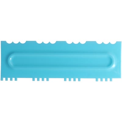 DIY Crème Schraper Kammen Fondant Taart Patroon Modellering Gereedschap voor Huis Keuken Bakkerij 1 Set(12 stuks) blue