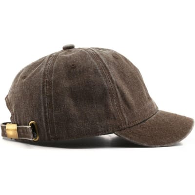 Mode Korte Klep Baseballpet Verstelbare Effen Bucketpet Gewassen Katoen Snapback Cap Herfst koffie