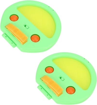 Vangbal Spel - Gooi Vangspel - Buitenplezier - Ergonomische Grip - 2 Rackets 4 Ballen - Groen