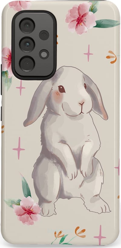 Casetastic Hoesje Geschikt voor Samsung A53 - Stijlvolle Beschermende Duo-layer Case - Klein konijntje