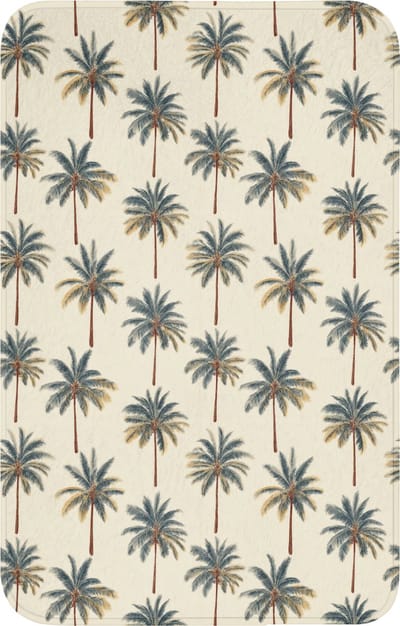 WC mat 50x80 cm - Antislip - Palmbomen - Tropisch - Groen - Toiletmat - Vloermat - Douchemat - Toilet tapijt - Toiletmatten