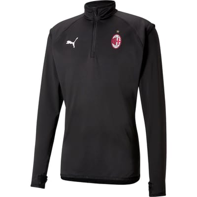 Puma AC Milan 2020-21 Zwart Warmup Voetbal Training Midlayer 758636 02
