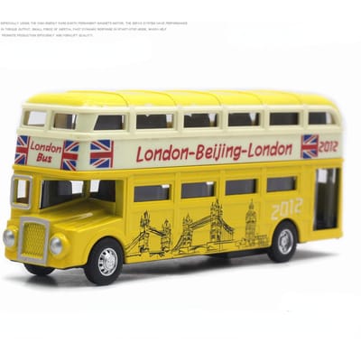 Londen Dubbeldekker Bus Legering Modelauto Diecasts Metaallegering Auto Model Simulatie Geluid Licht Verzameling Jongens Speelgoed Cadeau A956