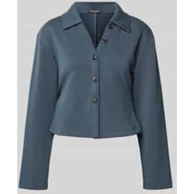 Kort blouseshirt met platte kraag en knoopsluiting