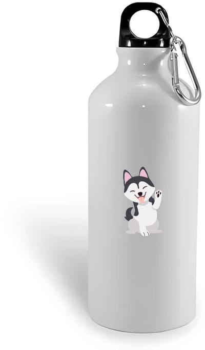 Hacebo® - Husky waterfles - Honden - Dieren liefhebbers - Huisdieren - dierendag - water fles - 400ML