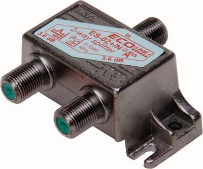 Kopp coax F-connector 2-weg verdeler kabelkeur