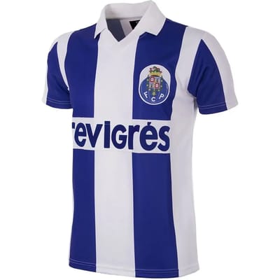 COPA - FC Porto 1986/87 Retro Voetbalshirt - Heren - Wit - Blauw - S