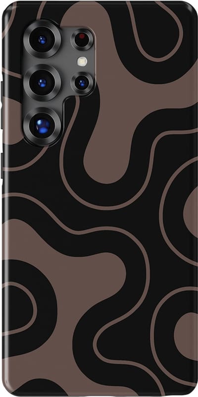 DripCase Motion Flow Tough Hoesje Samsung Galaxy S25 Ultra | Backcover met Mag | Trendy Design | Valbescherming | Wander Lines