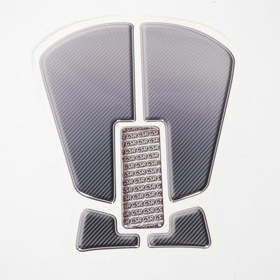 zelfklevende tankbeschermer voor suzuki gsr motorfiets carbon style zwart en grijs