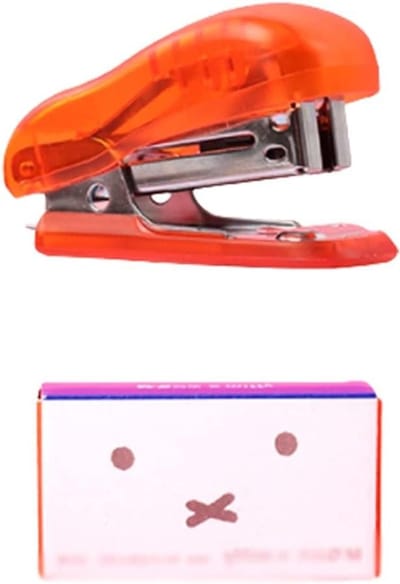 Standaard Nietmachine Set - Mini Nietapparaat - Papier Organiseren - Inclusief 640 nietjes - 25 vel capaciteit - Oranje
