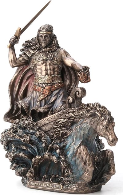 Veronese Design - Manannán mac Lir - Iers-Keltische God van de Zee - beeld- zeer gedetailleerd en mooi! - (hxbxd) ca. 24cm x 19cm x 13cm