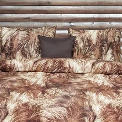 HNL Refined Grizzly Dekbedovertrek - Flanel - Litsjumeaux XL - 260x200/220 cm - Bruin