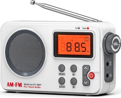 Radio op batterijen voor rampen - Werkt op AA Batterijen - AM/FM - Powerbank - Timerfunctie - Makkelijk mee te nemen - Noodradio - Noodpakket
